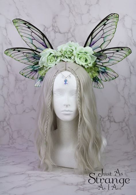 Diy Fairy Crown, Fairy Crowns Diy, Faerie Costume, Festival Fairy, Fairy Headpiece, Fantasy Crown, Headpiece Diy, Cute Hair Colors, Fairy Crown