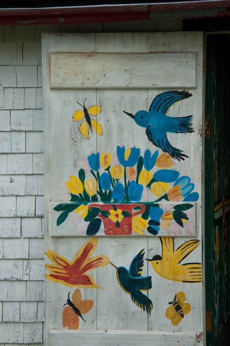 I give you a handpainted house. (Maud Lewis - Nova Scotia) Maudie Lewis, Maud Lewis, Primitive Folk Art, Canadian Art, Naive Art, Outsider Art, Canadian Artists, Op Art, Nova Scotia