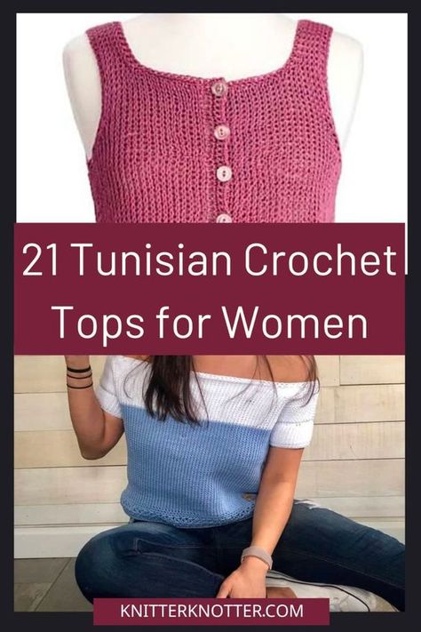 Tunisian crochet offers a delightful twist on classic crochet techniques, creating stunning textures and visual interest.   With our collection of 21 women's clothing patterns, you can explore a  range of garments, from comfy sweaters and chic cardigans to airy tops  and versatile ponchos.