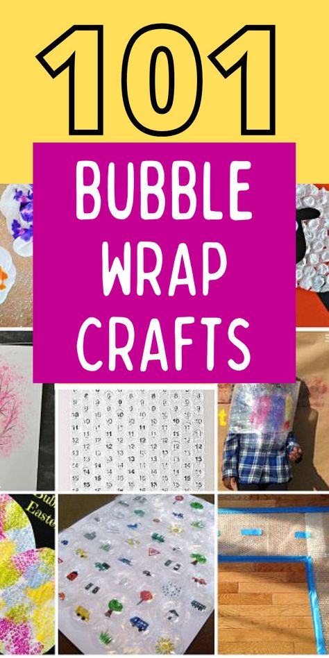 Bubble Wrap Crafts Preschool, Bubble Wrap Activities For Preschool, Craft With Bubble Wrap, Bubble Wrap Activities For Toddlers, Bubble Wrap Art Preschool, Crafts With Bubble Wrap, Bubble Wrap Art Projects, Bubble Wrap Crafts For Kids, Bubble Wrap Activities