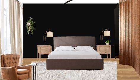 DIY Upholstered Bed Frame Part 1 – One Room Challenge Week 5 - Dani Koch Diy Upholstered Bed Frame, Diy Upholstered Bed, Built In Daybed, Bedroom Mood Board, Wood Curtain Rods, Diy Daybed, Gentlemen's Club, Yellow Room, Office Guest Room