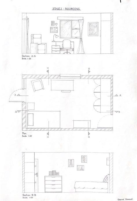 My room Study Room Layout Floor Plans, How To Draw Interior Design, Interior Section Drawing, Study Room Plan, Architect Room, Room Blueprint, Floor Plan Sketch, Room Architecture, Interior Architecture Sketch