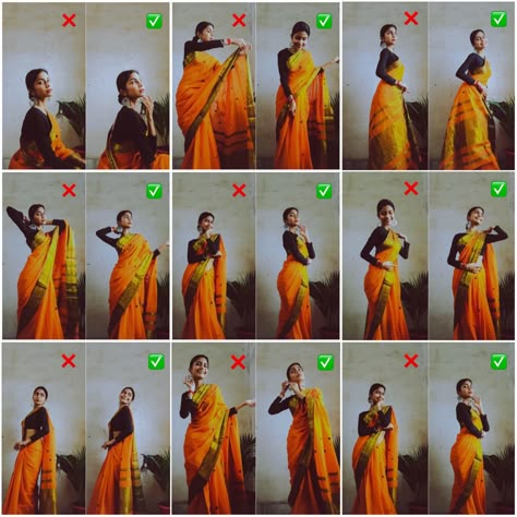 Photo Poses For Traditional Dresses, Girls Posing Ideas Traditional, Poses For Pictures In Saree, Sare Pose Idea, Photography Poses On Saree, Traditional Self Portrait Photography, Pose With Saree At Home, Traditional Photo Poses At Home, Traditional Dresses Pics Idea