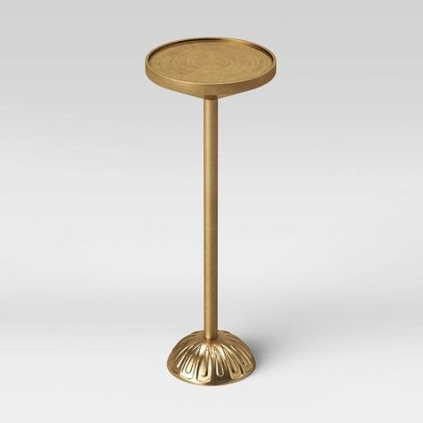 Brass side table