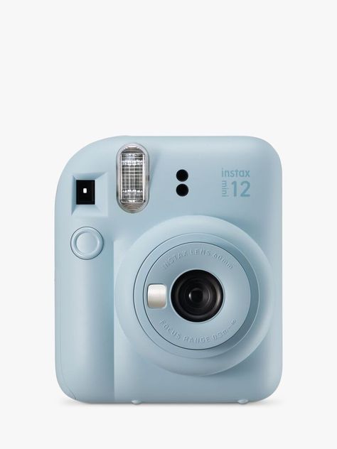 Blue Camera, Instax Mini 12, Lens Aperture, Selfie Mirror, Color Film, Instant Camera, Summer Bag, Hand Strap, Fujifilm Instax