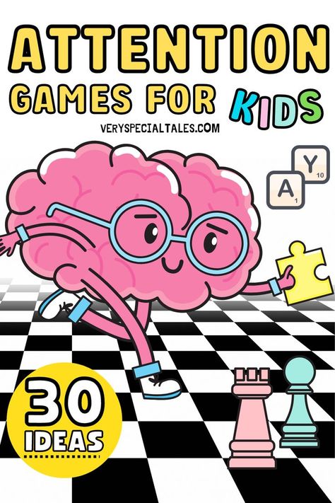 Attention Activities For Preschoolers, Fun Learning Games For Preschoolers, Activities For Attention And Concentration, Attention Concentration Activities, Transition Games For Kids, Cognitive Games For Kids, Attention Games For Kids, Focus Activities For Preschoolers, Cognitive Skills Activities For Kids