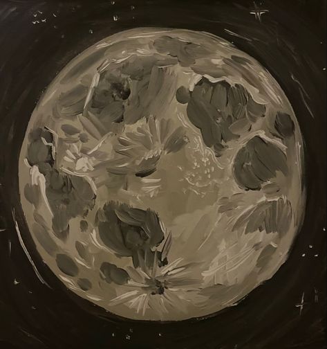 Moon Aesthetic Painting, Art Painting Ideas, Seni Vintage, Moon Aesthetic, Art Night, Dark Vintage, Black Retro, Moon Painting, Mia 3