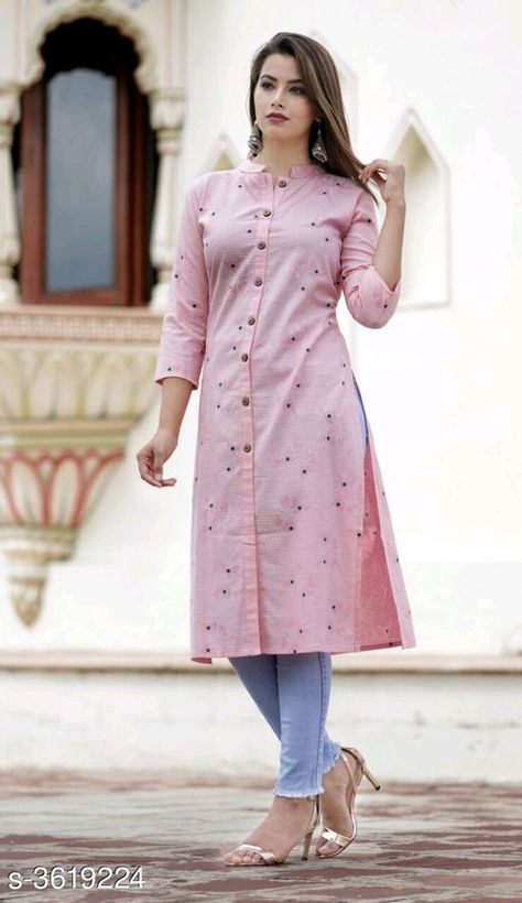 Cotton/Rayon kurti: ₹575 /- free COD whatsapp +919199626046 Ladies Kurti Design, Plain Kurti Designs, Indian Kurti Designs, New Kurti Designs, Churidar Designs, Simple Kurta Designs, Kurti Patterns, Designer Kurti Patterns, Simple Kurti Designs