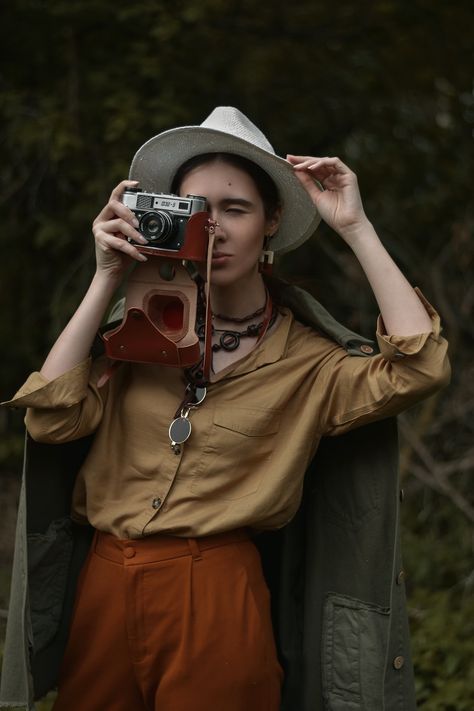 Holding A Camera Reference, Expensive Shopping, Online Thrift Shop, Poses References, Miuccia Prada, Conscious Consumer, Brown Jacket, Online Thrift, Online Thrift Store