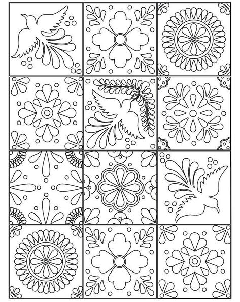 zentangle patterns adult coloring pages Mexican Patterns, Talavera Art, Talavera Pattern, Talavera Design, Mexican Pattern, Adult Coloring Books Printables, Mexican Talavera Tile, Patterns Printable, Pattern Coloring Pages