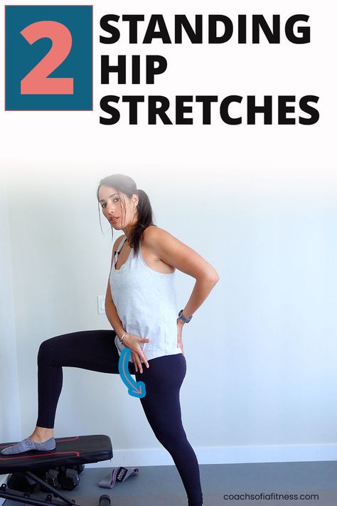 Watch this quick tutorial of 2 effective hip pain relief and hip tension release stretches you can do using a chair to release tension from your hips, psoas muscle and the adductor muscles. You can do these hip stretches anywhere. Hip Pain Relief Stretching, Psoas Stretch Release, Hip Stretches For Pain, Hip Impingement Exercises, Yoga Hip Stretches, Hip Stretching Exercises, Psoas Muscle Pain, Stretches For Back Pain, Adductor Muscles