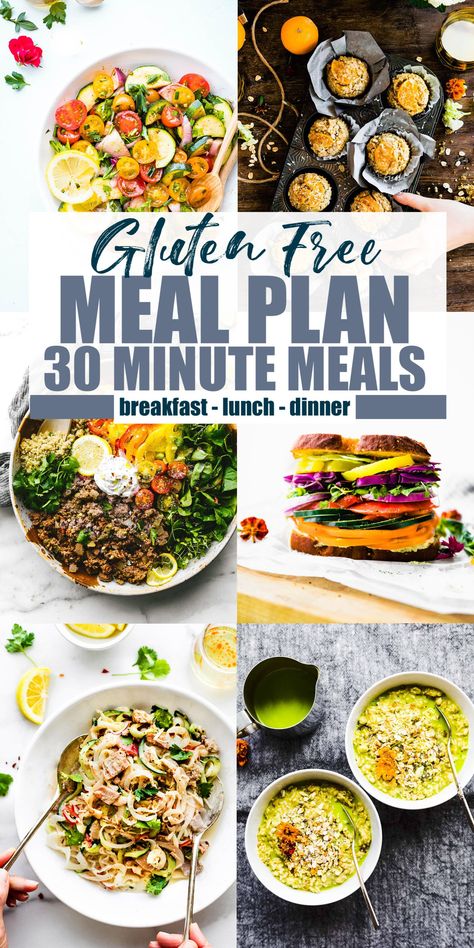 Lunch And Dinner Recipes, Gluten Free Meal Plan, Healthy Easy Breakfast, Gluten Free Recipes For Dinner, Free Meal Plans, Free Meal, Gluten Free Eating, Gluten Free Dinner, Gluten Free Breakfasts