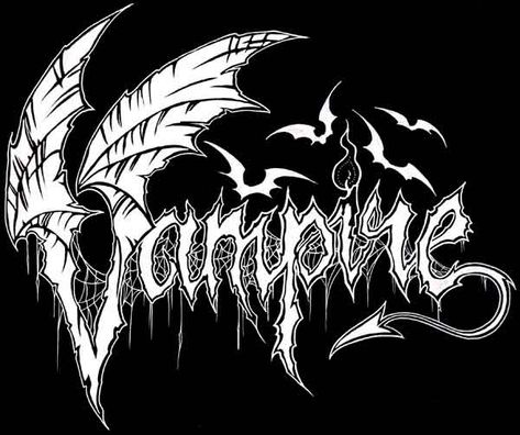 Heavy Metal Font, Black Metal Font, Metal Typography, Metal Band Logos, Vampire Pictures, Goth Wallpaper, Gothic Metal, Gothic Aesthetic, Band Logos