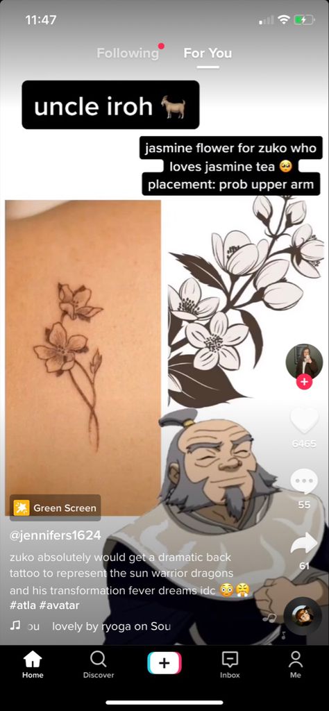 Subtle Atla Tattoos, Subtle Avatar The Last Airbender Tattoo, Avatar The Last Airbender Inspired Tattoos, Atla Inspired Tattoo, Avatar Tattoo Ideas The Last Airbender, Suki Tattoo, Atla Tattoo Ideas, Avatar The Last Airbender Tattoo Small, Small Atla Tattoo