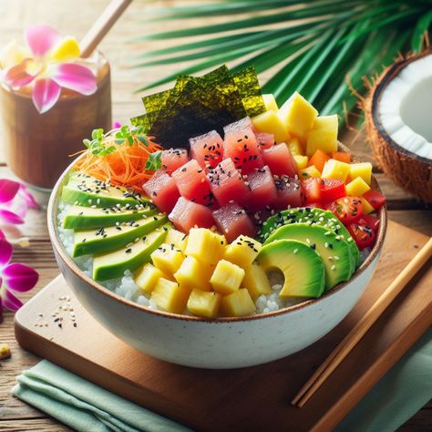 A Culinary Journey through Hawaii's Iconic Dish: Poke Poke Hawaii, Hawaii Poke, Hawaiian Poke Bowl, Bbq Short Ribs, Ahi Poke, Raw Fish, Ahi Tuna, Healthy Dinners, Short Ribs