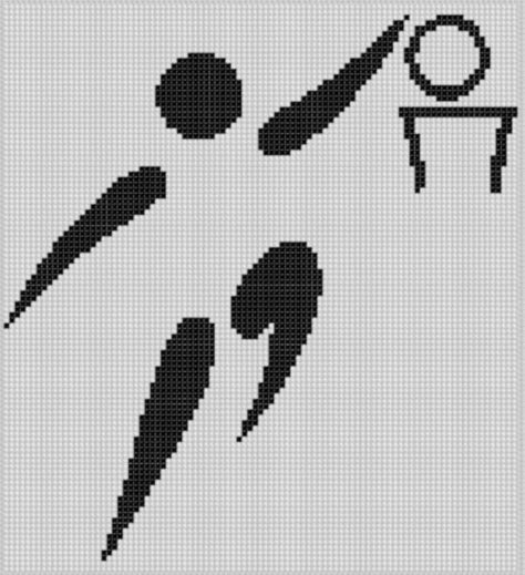 Main Basket, Basketball Dunk, Basket Sport, Holiday Cross Stitch, Small Cross Stitch, All Sports, Sports Balls, Filet Crochet, Bits And Bobs