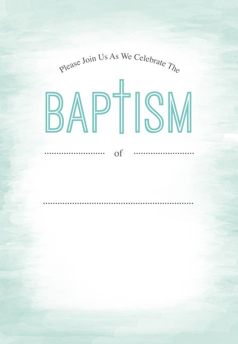 Water - Free Printable Baptism & Christening Invitation Template | Greetings Island Baptismal Invitation For Boys Printable, Baptismal Invitation Layout, Baptismal Invitation, Christening Invitation Template, Baptism Invitation For Boys, Barbie Cupcakes, Christening Invitations Boy, Water Baptism, Baptism Invitation Template