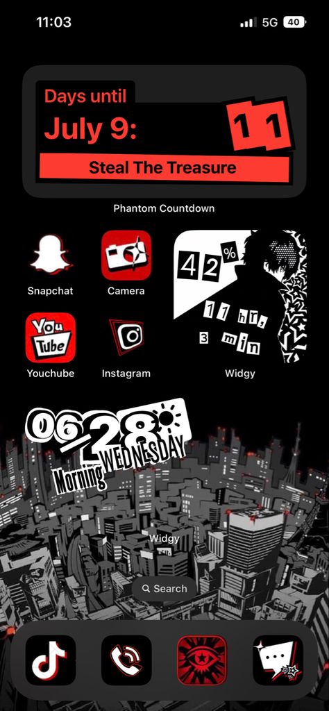 Persona 5 Iphone Layout, Persona 5 Phone Layout, Persona 3 Phone Theme, Persona 5 Iphone Wallpaper, Persona 3 Phone Wallpaper, Persona Themed Phone, Persona Phone Wallpaper, Persona 3 Widgets, Persona 5 Wallpapers Aesthetic