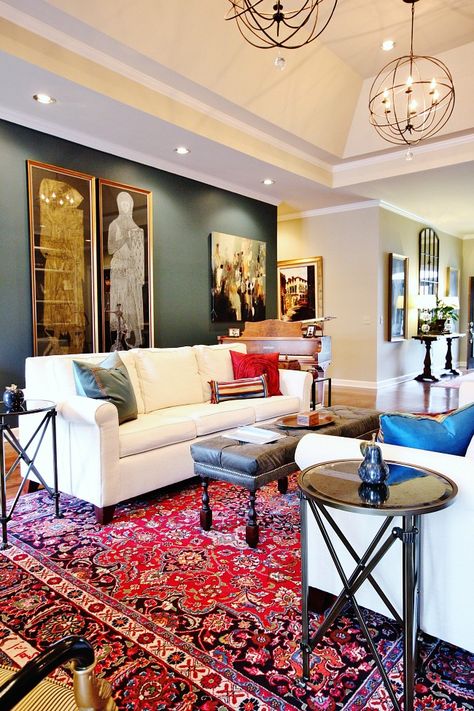 Living Room View to the Front                                                                                                                                                                                 More Persian Rug Living Room, Living Room View, Furnitur Ruang Keluarga, Room View, Glam Living Room, Design Salon, Decoration Inspiration, Johannesburg, A Living Room