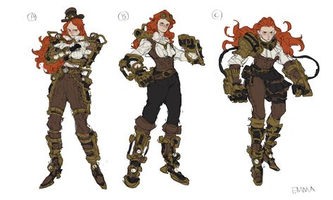 Steampunk Character Design, Punk Character Design, Punk Character, Steampunk Character, Steampunk Characters, Arte Steampunk, Oc Inspiration, Steampunk Design, Game Character Design