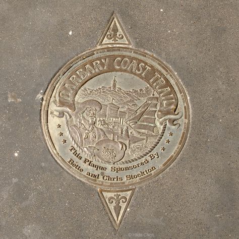 Barbary Coast Trail Bronze Medallions​. San Francisco, CA Barbary Coast, San Fran, Cali, Street Art, San Francisco, Art