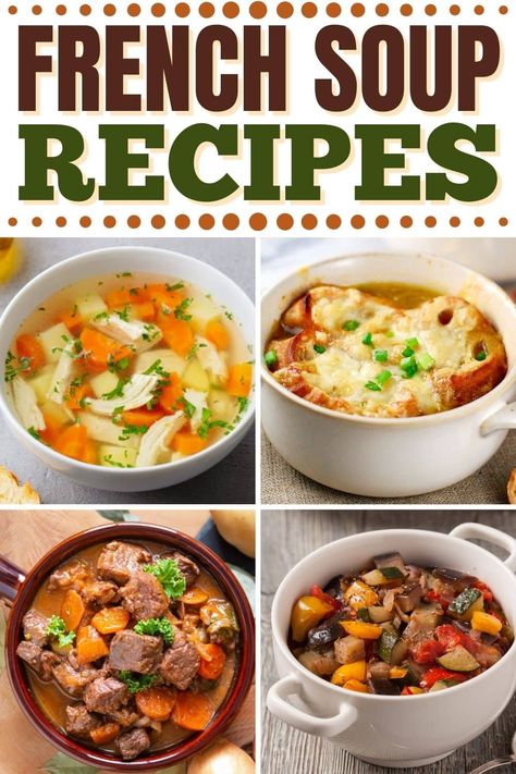 17 Classic French Soup Recipes French Soup Recipes, French Recipes Dinner, French Recipes Authentic, French Cuisine Recipes, French Cooking Recipes, Holiday Soups, French Soup, Breakfast Soup, Potato Leek