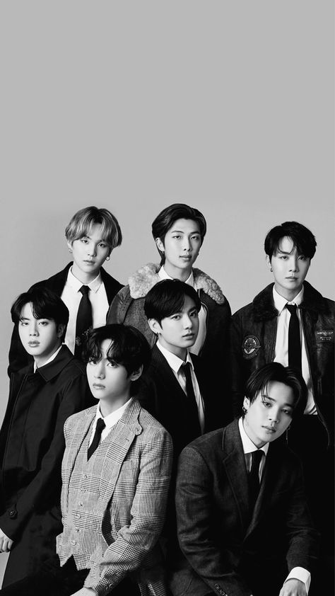 juls⁷ 🍓 on Twitter: "wallpapers 🌱… " Bts Black, Bts Black And White, Twitter Bts, Bts Group Photos, Wallpaper Bts, Black And White Wallpaper, Bts Aesthetic Pictures, Black And White Aesthetic, Bts Group