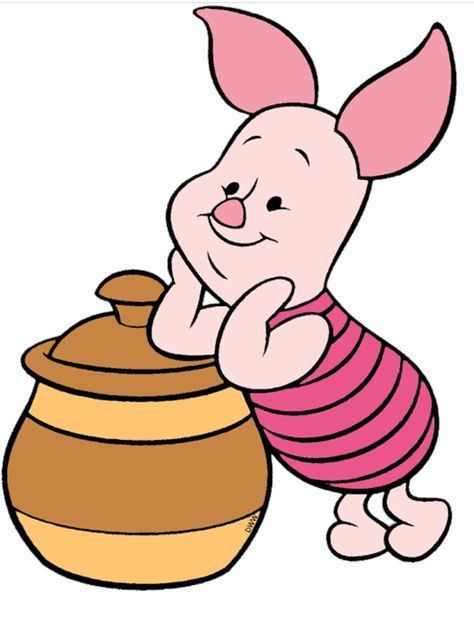 Piglet Drawing, Disney Piglet, Winnie The Pooh Blanket, Winnie The Pooh Drawing, Piglet Winnie The Pooh, Baby Disney Characters, Minnie Mouse Birthday Decorations, Disney Clipart, Walt Disney Characters