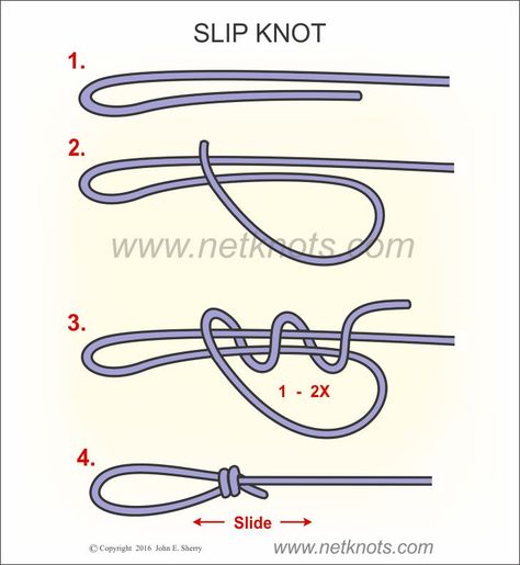 Tie A Slip Knot, Adjustable Bracelet Diy, Slip Knot Bracelets, How To Tie A Knot, Sliding Knot Bracelet, Camping Knots, Loop Knot, Survival Knots, Knots Guide