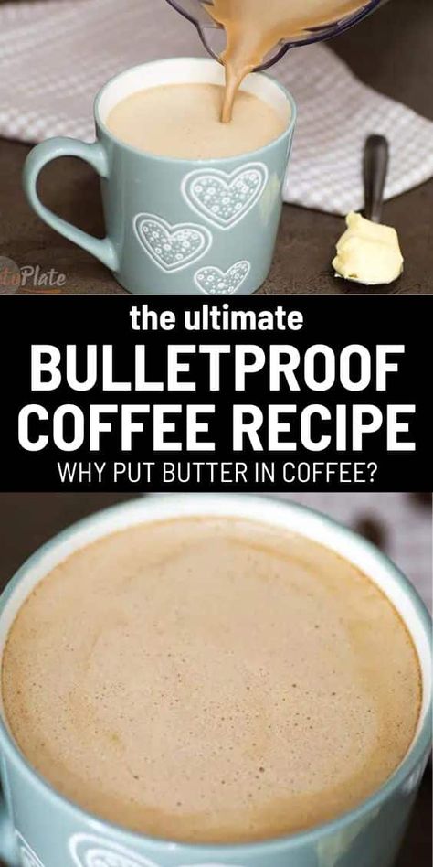 Vegan Bulletproof Coffee, Bulletproof Coffee Benefits, Bullet Proof Coffee, Bulletproof Coffee Recipe, Keto Coffee Recipe, Butter Coffee, Keto Drink, Bullet Proof, Bulletproof Coffee