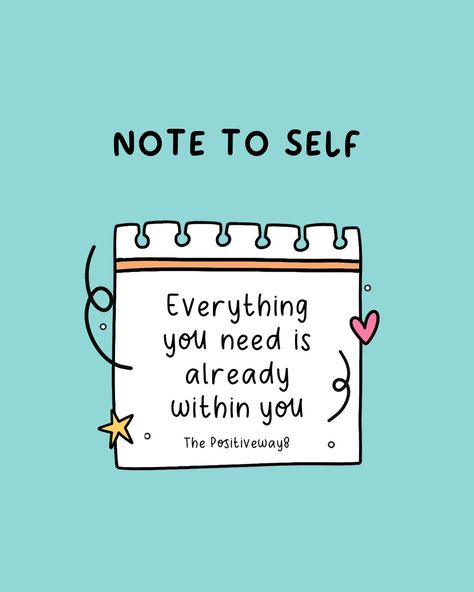 Happy Monday lovely! Note to self - Remember, everything you need is already within you. You have the strength, courage, and determination to overcome any obstacle that comes your way. Believe in yourself and trust in your abilities. You are capable of achieving great things, just believe in yourself. ✨ Let’s make this week great 💖 ⭐️Follow @thepositiveway8 for your dose of encouraging reminders ⭐️ #innerstrength #selfbelief #trustyourself #beyourownhero #confidence #selflove #empowerment... Just Believe In Yourself, Be Your Own Hero, Find Quotes, Daily Encouragement, Daily Reminders, Just Believe, Self Esteem Quotes, Self Reminder, Self Help Book