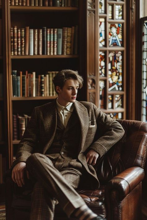 Classic Library, Mens Editorial, Refined Wedding, Dapper Gentleman, Boss Man, Bygone Era, Heritage Fashion, Wool Trousers, High Society