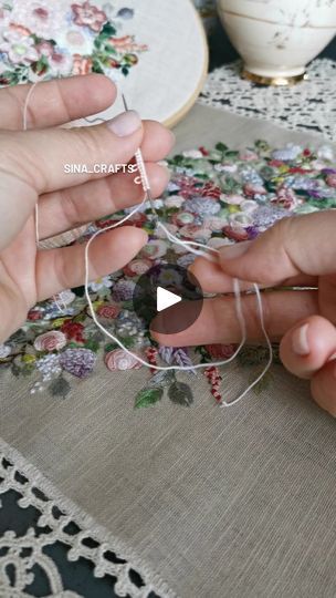 Tatting Needle, Needle Tatting Tutorial, Silk Ribbon Embroidery Tutorial, Tatting Tutorial, Ribbon Embroidery Tutorial, Embroidery Lessons, Needle Tatting, Silk Ribbon Embroidery, I Promise You