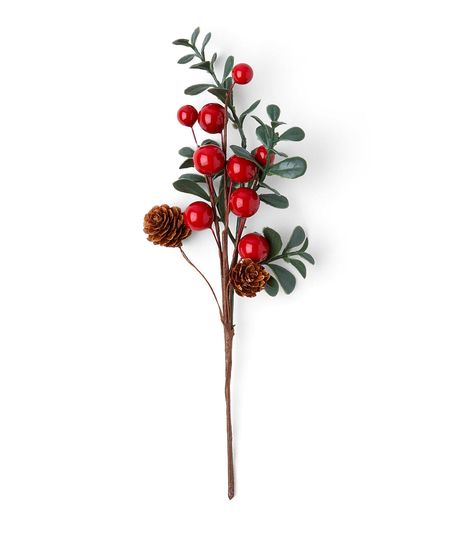 Add Festive Cheer to Your Home with the 10" Christmas Red Berry & Pinecone Pick by Bloom RoomTransform your home into a winter wonderland with the vibrant Christmas Red Berry & Pinecone Pick by Bloom Room This lifelike pick features red berries, pinecones, and green mistletoe leaves, adding a touch of holiday magic to any space Whether you place it in a gold - toned vase on your foyer table or use it to create a dazzling seasonal display with a glitter - dusted pick, this pick is sure to impress Red Christmas Floral Arrangements, Brown And Red Christmas Decor, Christmas Red Decor, Christmas Tree Decorating Themes, Christmas Floral Arrangements, Foyer Table, Seasonal Displays, Tree Decorating, Floral Picks