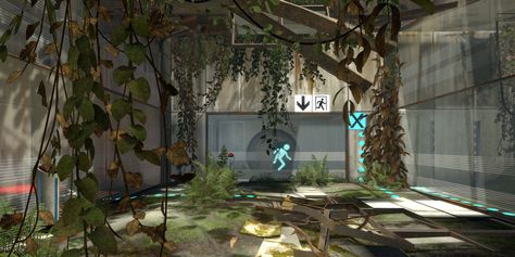 Portal2 Portal 2 Game, Science Bedroom, Portal Wallpaper, The Last Airbender Characters, Portal Art, Aperture Science, Spaceship Interior, Portal Game, Portal 2