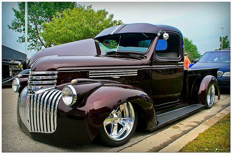 Chevy Pickup | Flickr - Photo Sharing! 1946 Chevy Truck, Chevy Diesel Trucks, Custom Chevy Trucks, Old Pickup, Chevy Pickup Trucks, Chevrolet Pickup, Rat Rods Truck, Old Pickup Trucks, Jeep Pickup