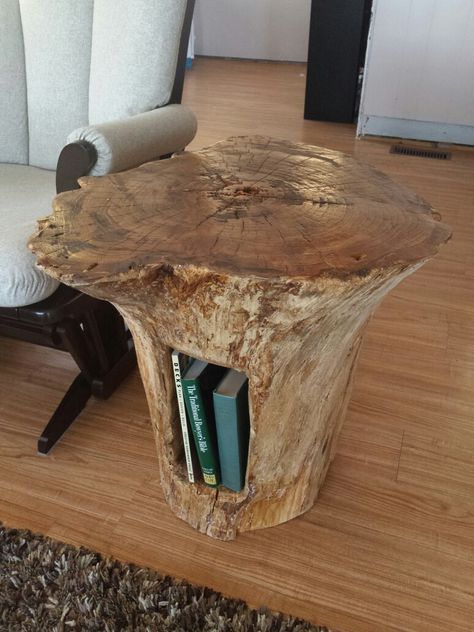 Stump End Table, Diy Wooden Table, Modern African Decor, Stone Side Table, Stump Coffee Table, Tree Stump Table, Stump Table, Live Edge Furniture, Wood Shop Projects