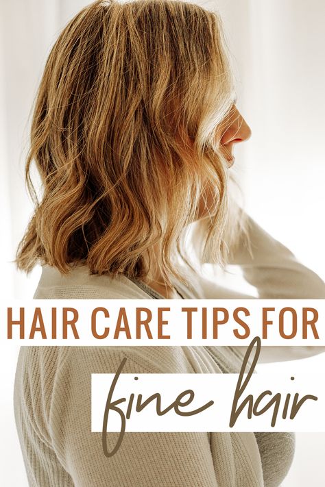 Hair care tips for fine hair What Hair Products To Use For Fine Hair, How To Take Care Of Fine Hair, Hair Care Fine Hair, Everyday Hairstyles For Fine Hair, How To Care For Fine Hair, Fine Hair Care Tips, Fine Hair Tips And Tricks, Hair Oil For Fine Hair, Long Hair Fine Hairstyles