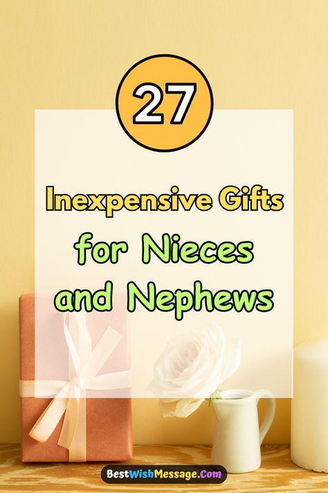 🎉 Make memories that last a lifetime with these 27 exclusive and pocket-friendly gifts for your nieces and nephews! Explore our collection and spread smiles without breaking the bank. 🎁 #NieceAndNephewLove #AffordableJoy #FamilyFun #GiftsUnder20 💝 Diy Gifts For Niece From Aunt, Gift Ideas For Nieces And Nephews, Christmas Gifts For Nieces And Nephews, Niece And Nephew Christmas Gift Ideas, Gifts For Nieces And Nephews, Gifts For Nephew, Christmas Gifts For Nephews, Neat Gift Ideas, Inexpensive Gifts