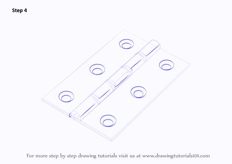 Learn How to Draw Hinges (Tools) Step by Step : Drawing Tutorials Window Hinges, Learn Drawing, Step Drawing, Learn How To Draw, Drawing Tutorials, Step By Step Drawing, Canvas Paintings, Art Drawings Sketches, Learn To Draw