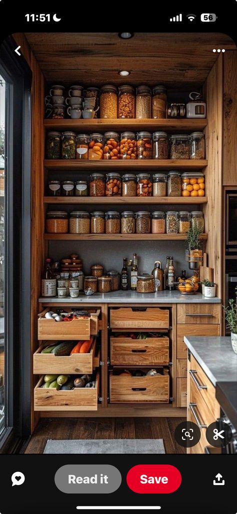 Canning Room Ideas, Canning Kitchen Ideas, Canning Kitchen Layout, Cottagecore Pantry, Canning Aesthetic, Homestead Kitchen Design, Canning Shelves, Canning Room, Canning Pantry