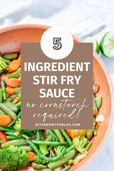 Looking for a stir fry sauce with no cornstarch? This 5-ingredient easy stir fry sauce is one of my go-to weeknight dinners. Homemade Stir Fry Sauce Healthy, No Sugar Stir Fry Sauce, 3 Ingredient Stir Fry Sauce Recipe, Stir Fry Sauce Without Cornstarch, Keto Stir Fry Sauce, Low Carb Stir Fry Sauce, Healthy Stir Fry Sauce, Stir Fry Spices, Easy Stir Fry Sauce