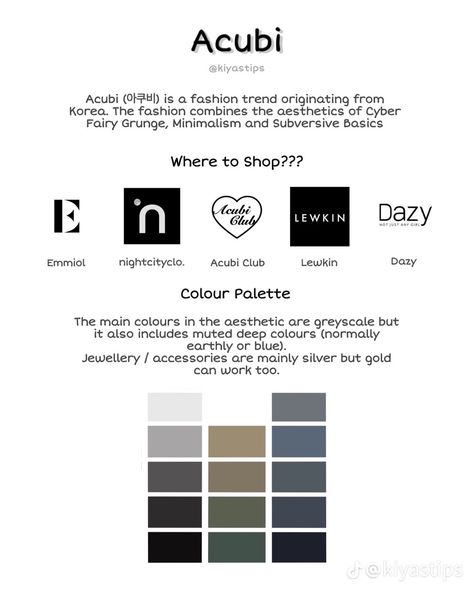 Acubi Fashion Moodboard, Acubi Font, Acubi Essential Clothes, Acubi Longsleeve, Acubi Color Palette, Acubi Username Ideas, Acubi Capsule Wardrobe, Acubi Core Aesthetic, Acubi Color Pallet