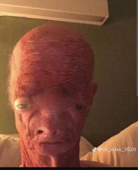 Old Man, Funny, Red, Hair