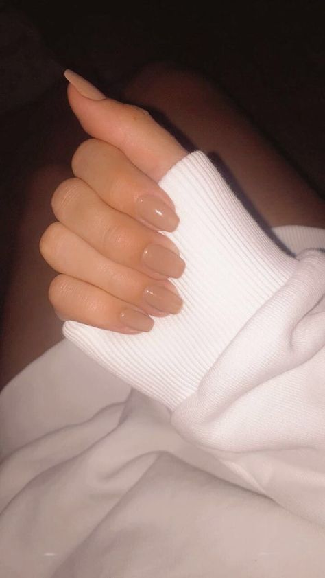 Shorter Ballerina Nails, Short Acrylic Nails Light Brown, Brown Nails Short Coffin, Natural Color Coffin Acrylic Nails, Natural Nails Color Ideas Classy, Light Brown Tip Nails, Light Brown Gel Nails Short, Light Brown Acrylic Nails Coffin, Cute Light Brown Nails