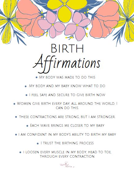 The thought of labor and natural childbirth can be scary when you are pregnant. A wonderful way to calm your nerves about giving birth is to repeat birth affirmations to yourself. Birth affirmations can boost confidence, make you feel more secure, and create a calm mindset. Grab your free pdf printable of a birth affirmations list at Unlimited Mama. Positive Birthing Affirmations, Natural Labor Affirmations, Unmedicated Birth Quotes, Non Medicated Birth, Home Birth Inspiration, Birthing Affirmations Natural, Unmedicated Birth Affirmations, Natural Birth Quotes, Baby Affirmations Pregnancy