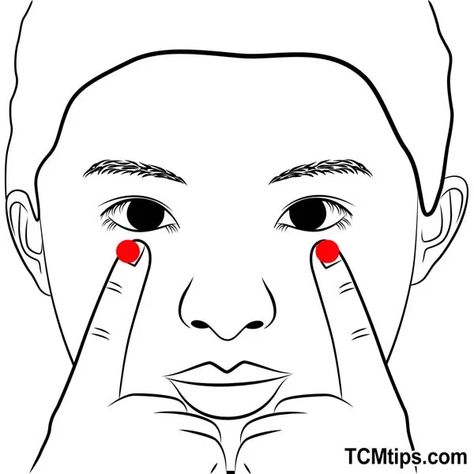 Facial Acupressure, Acupressure Points Chart, Dry Eye Symptoms, Lumbar Pain, Point Acupuncture, Jaw Pain, Forehead Wrinkles, Acupuncture Points, Face Wrinkles