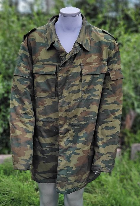 Vintage Military Combat Camouflage Unlined Jacket 1990s Army. Size 56-58. New condition, never used. Free shipping! There are other military clothes and shoes in our shop. Write us and we will be glad to help you! Military Clothes, Combat Jacket, Unlined Jacket, Military Gear Tactical, Military Combat, Clothes And Shoes, Military Gear, Military Outfit, Vintage Military