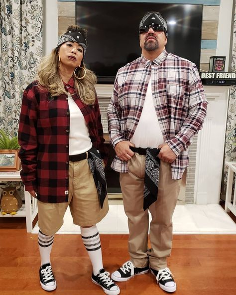 Cholo Costumes Women, Cholo Girl Outfits, Cholo Halloween Costume, Cholos And Cholas, Chola Halloween Costumes, Cholo Party Outfit, Outfits Chola, Chicano Outfits Men, Cholo Style Men