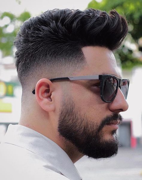 Faded Beard Styles, Men Fade Haircut Short, Mens Hairstyles Fade, Mens Hairstyles With Beard, Gents Hair Style, Beard Fade, Taper Fade Haircut, Tapered Hair, Mens Hairstyles Thick Hair